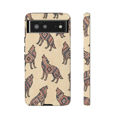 Rose Aztec Wolf Tough Case