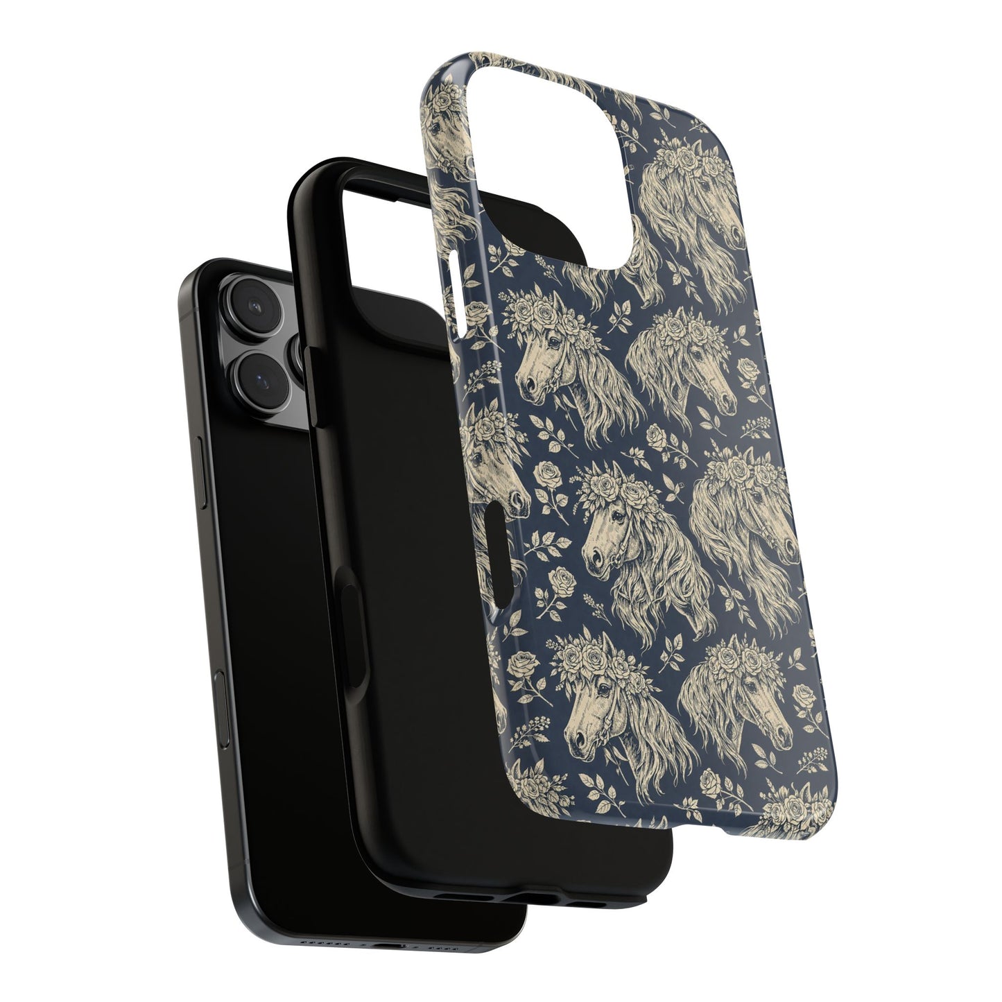 Floral Horses Tough Case