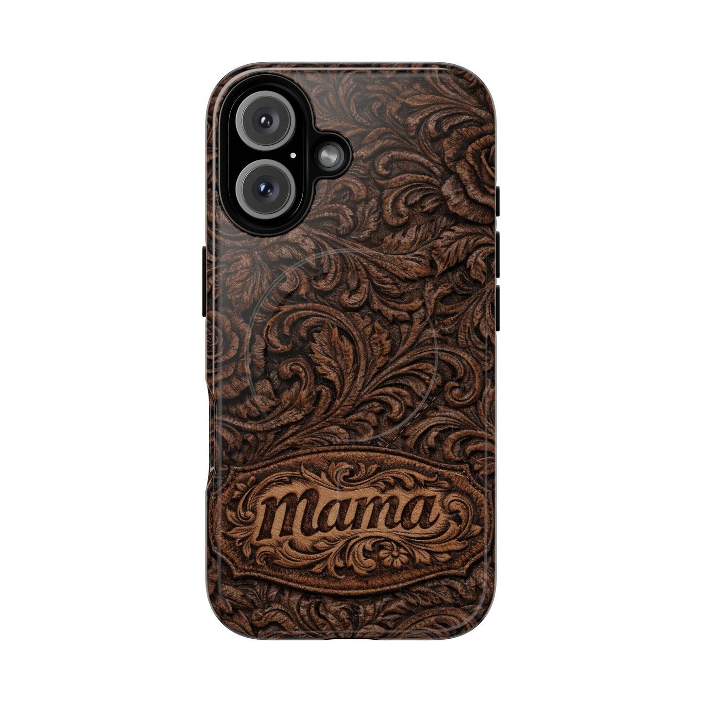 Carved Floral Mama Magnetic Case