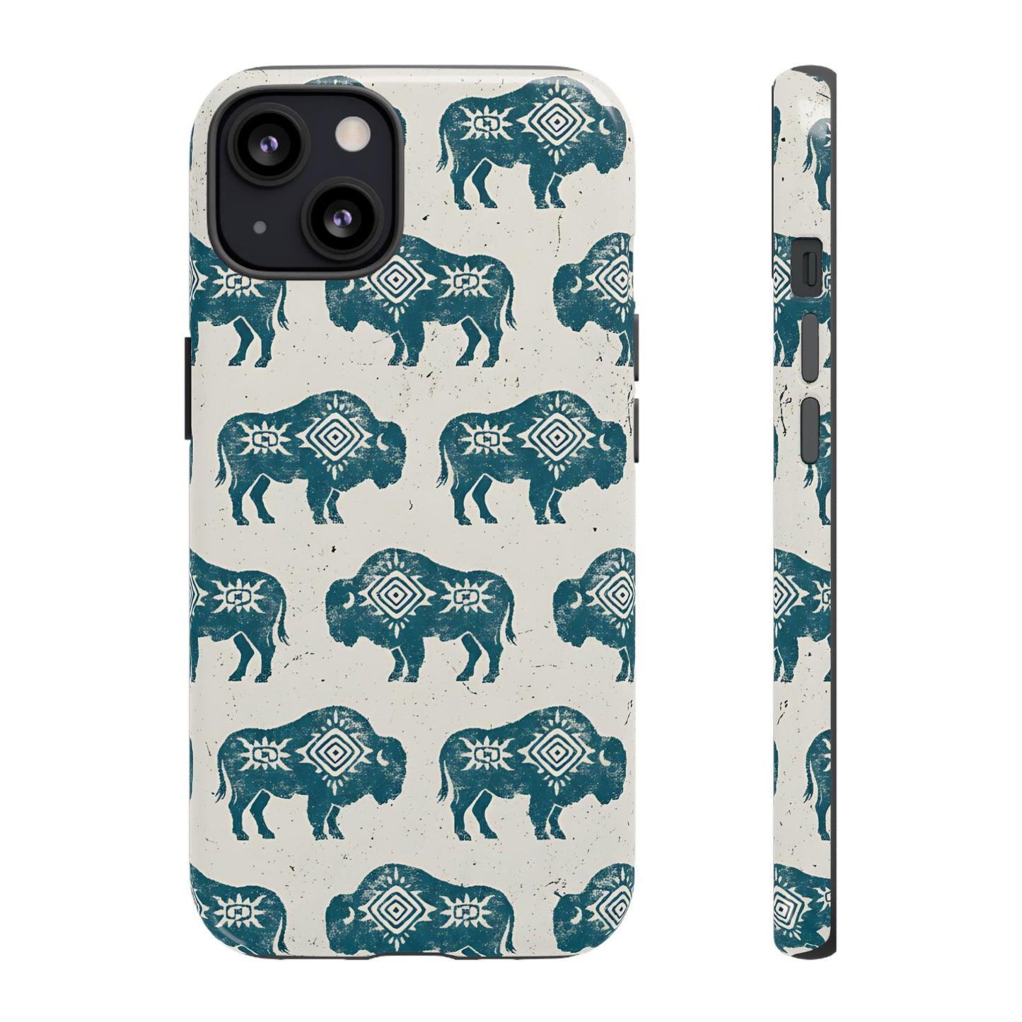 Teal Aztec Buffalo Tough Case