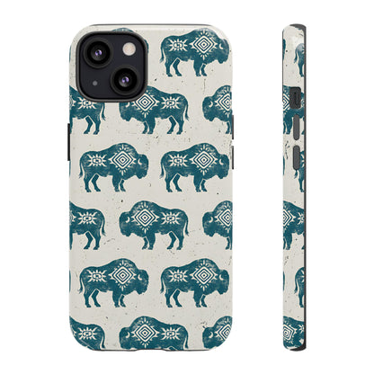 Teal Aztec Buffalo Tough Case