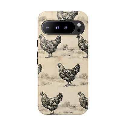Vintage Chickens Tough Case