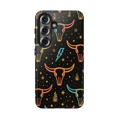 Neon Longhorns Tough Case