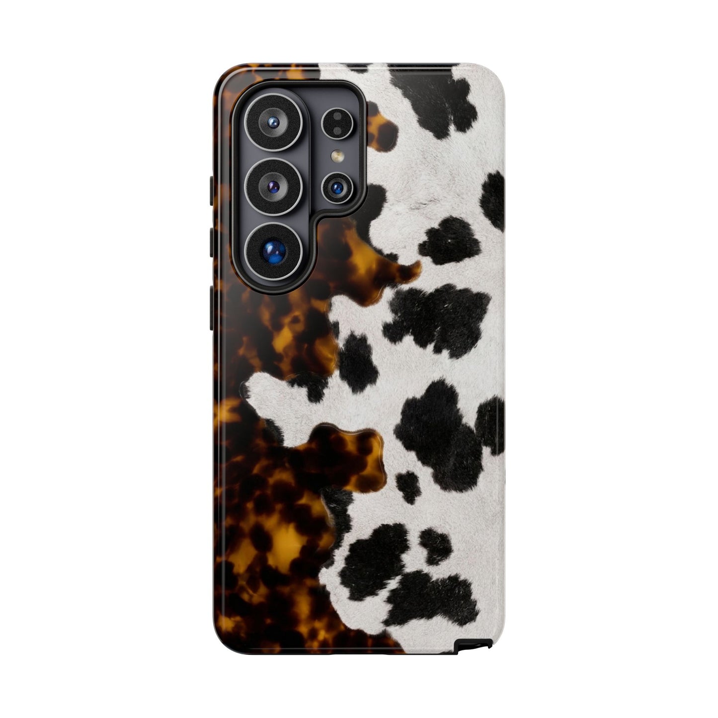 Tortoiseshell + Cowhide Tough Case
