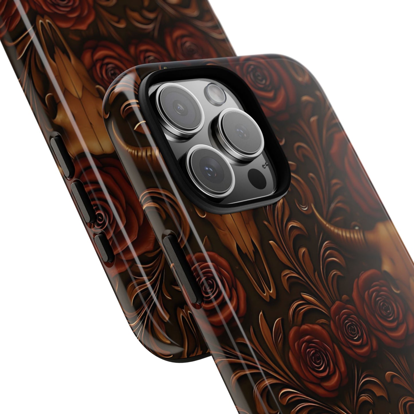 Bull Skull Cowgirl Rose Tough Case