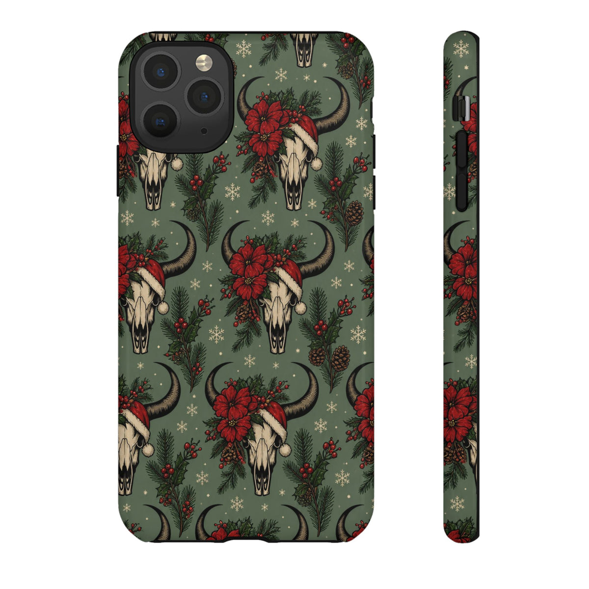 Santa Bull Skulls Tough Case