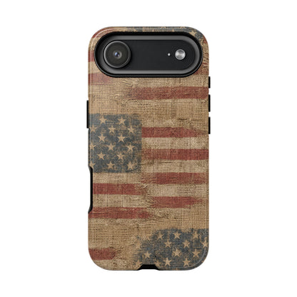 Burlap Flag Tough Case