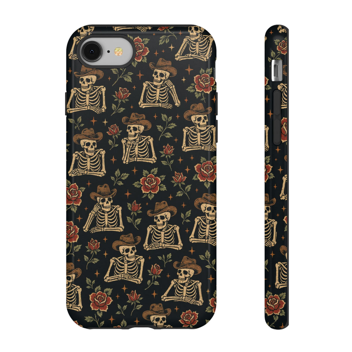 Cowboy Skeleton Roses Tough Case