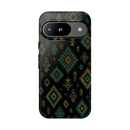 Turquoise Gold Aztec Tough Case
