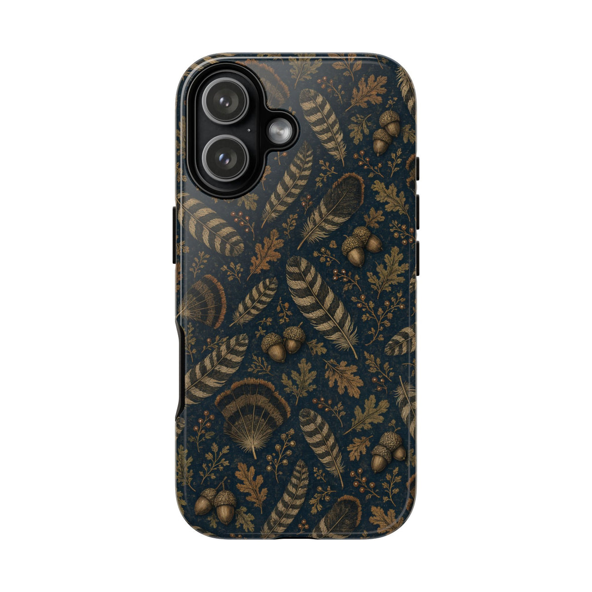 Navy Feathers Tough Case