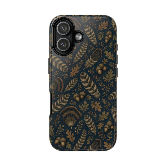 Navy Feathers Tough Case