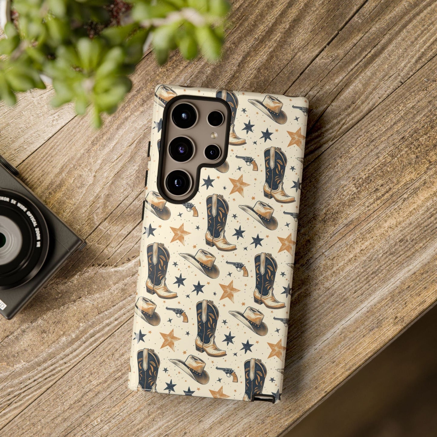 Black Gold Boots Phone Case