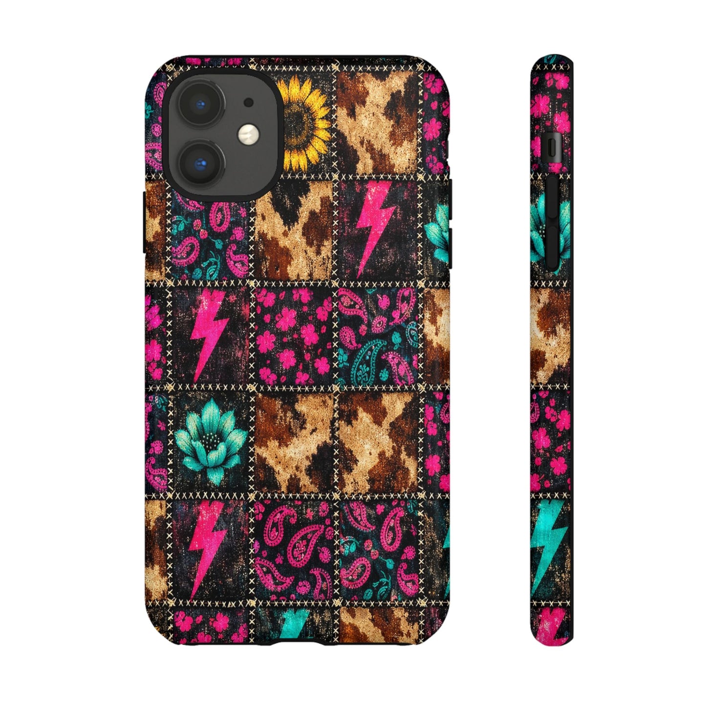 Neon Patchwork Tough Case