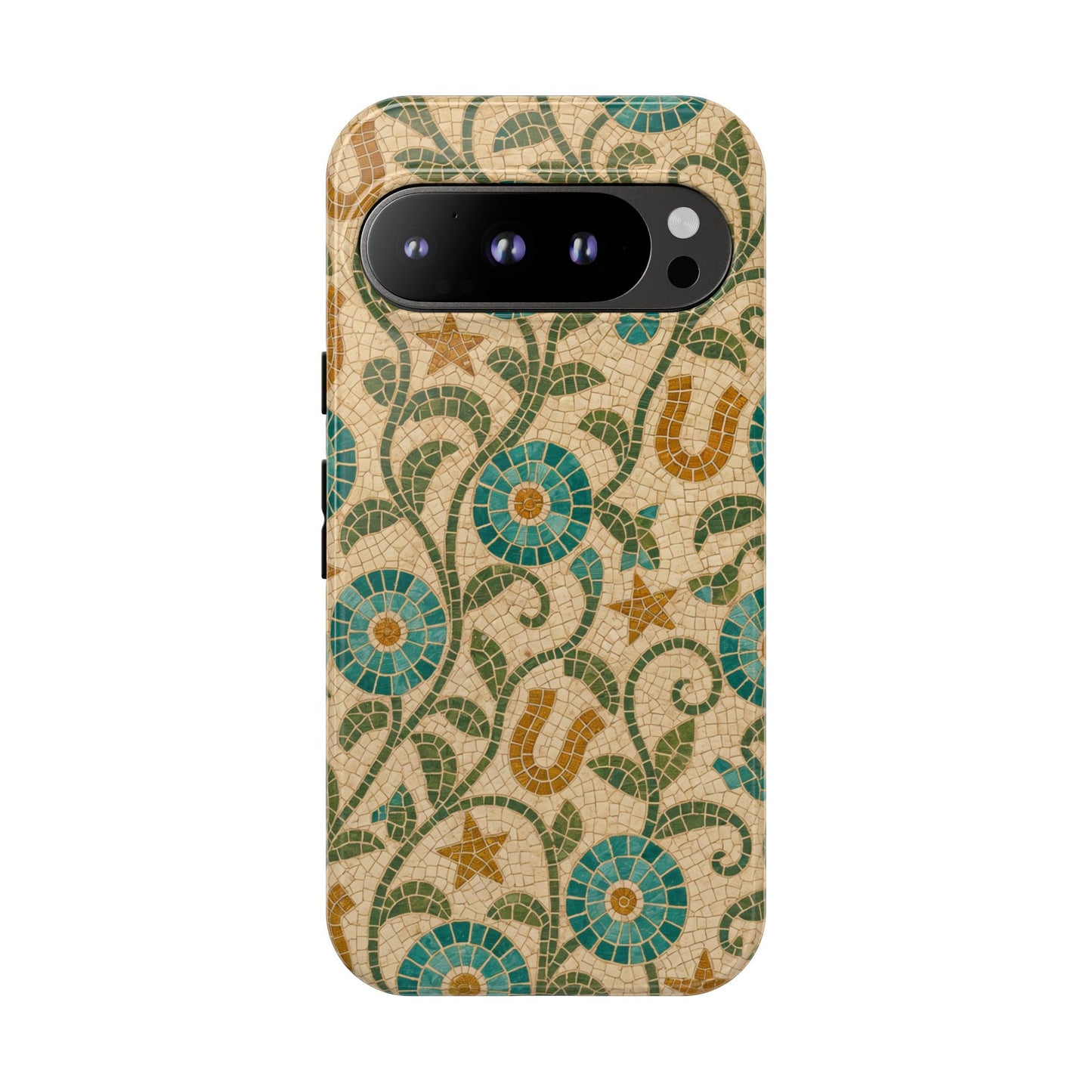 Turquoise Horseshoe Mosaic Tough Case