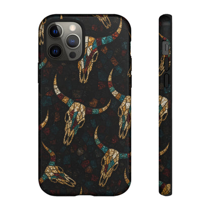 Stained Bull Skull Tough Case
