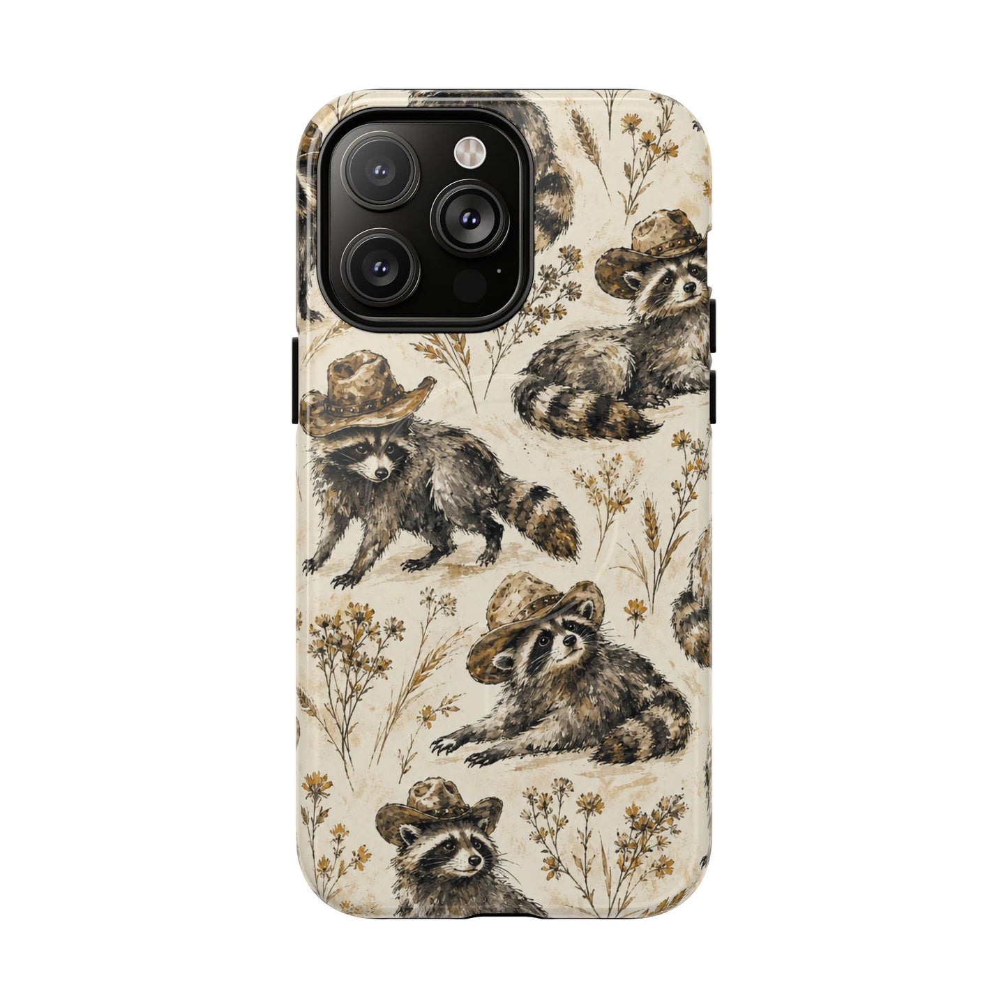 Vintage Raccoon Magnetic Case