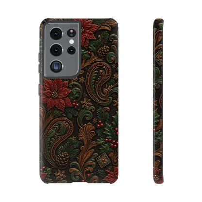 Carved Christmas Paisley Tough Case