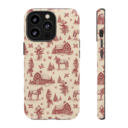 Christmas Toile Tough Case