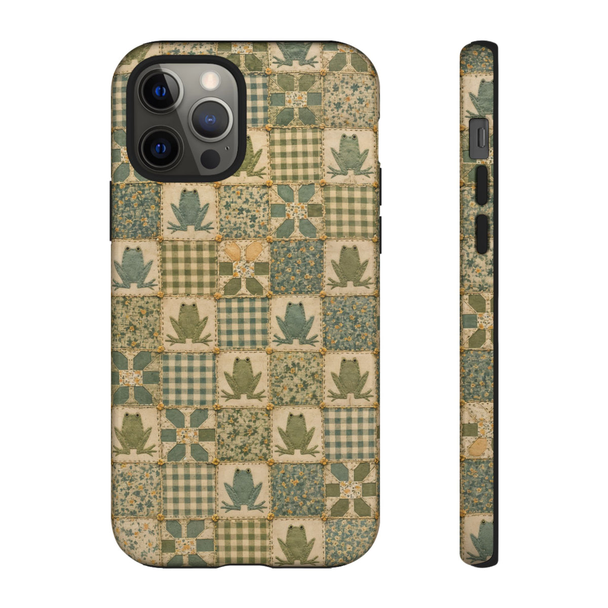 Frog Quilt Tough Case