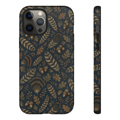 Navy Feathers Tough Case