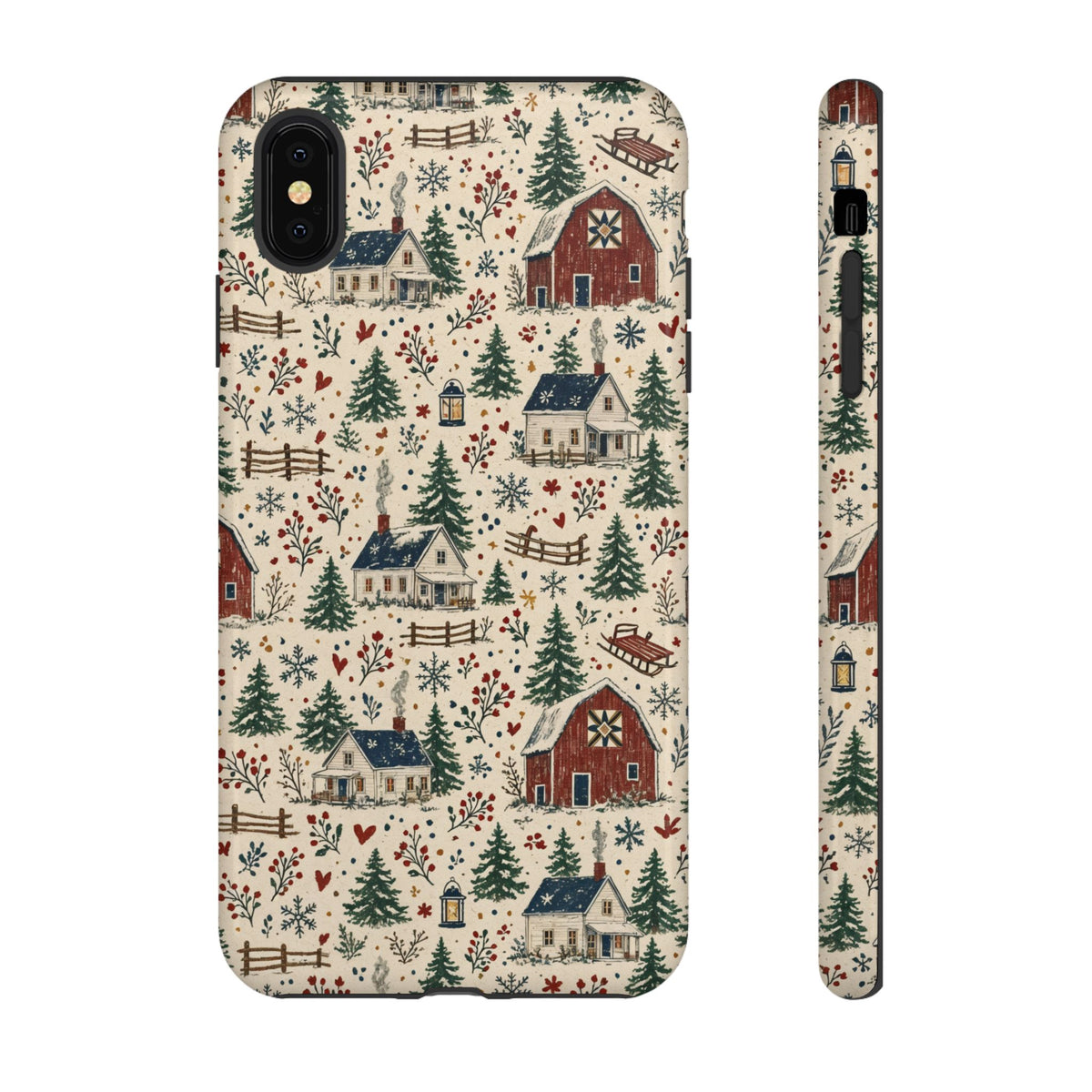 Snowy Farmstead Tough Case