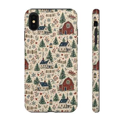 Snowy Farmstead Tough Case