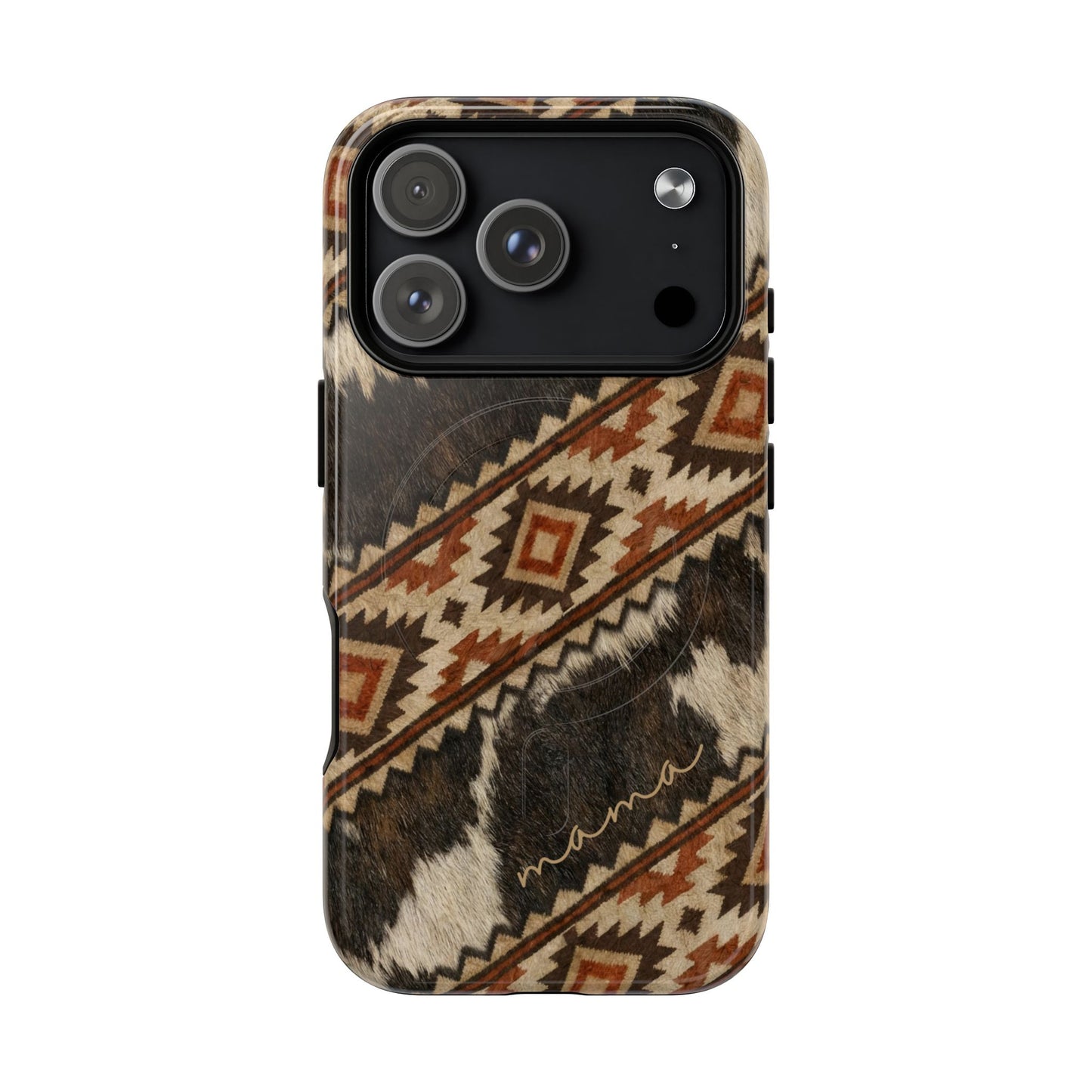 Cowhide Aztec Mama Magnetic Case