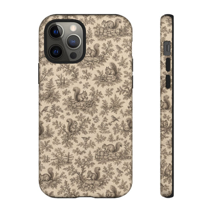 Squirrel Toile Tough Case