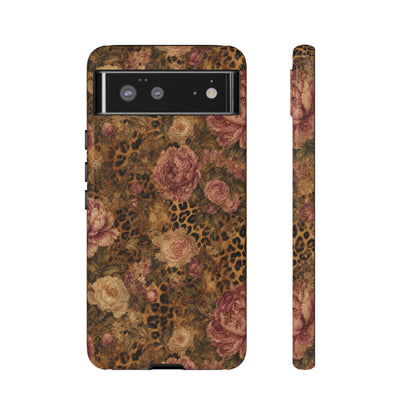 Leopard Floral Tough Case