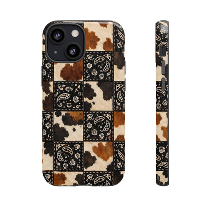 Cowhide Bandana Checkered Tough Case