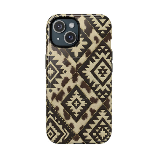 Chocolate Aztec Quilt Magnetic Case