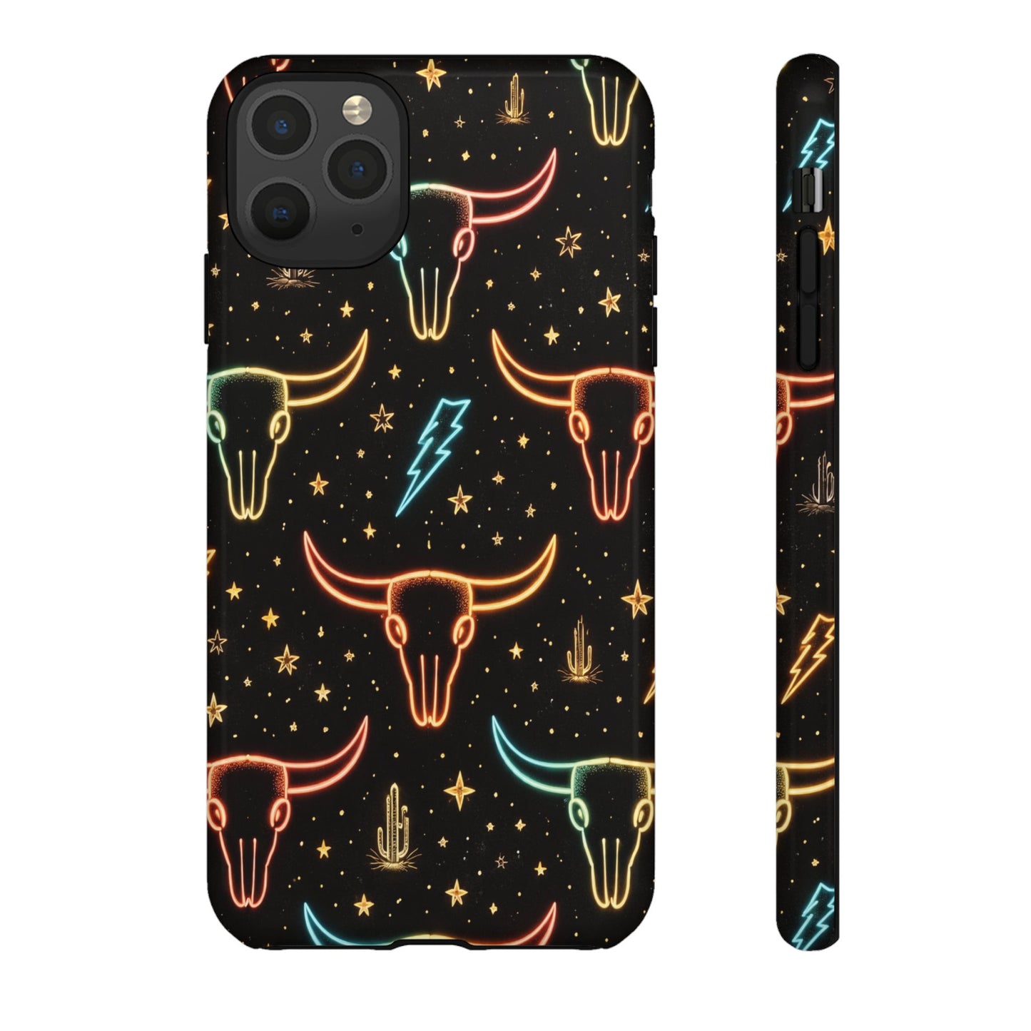 Neon Longhorns Tough Case
