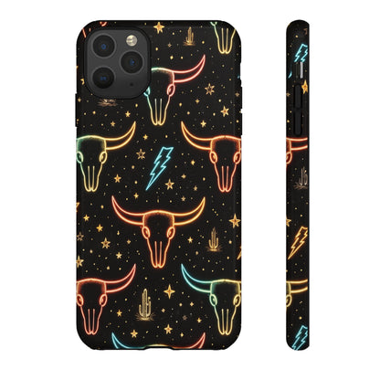 Neon Longhorns Tough Case