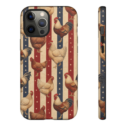 Chickens and Stripes Tough Case