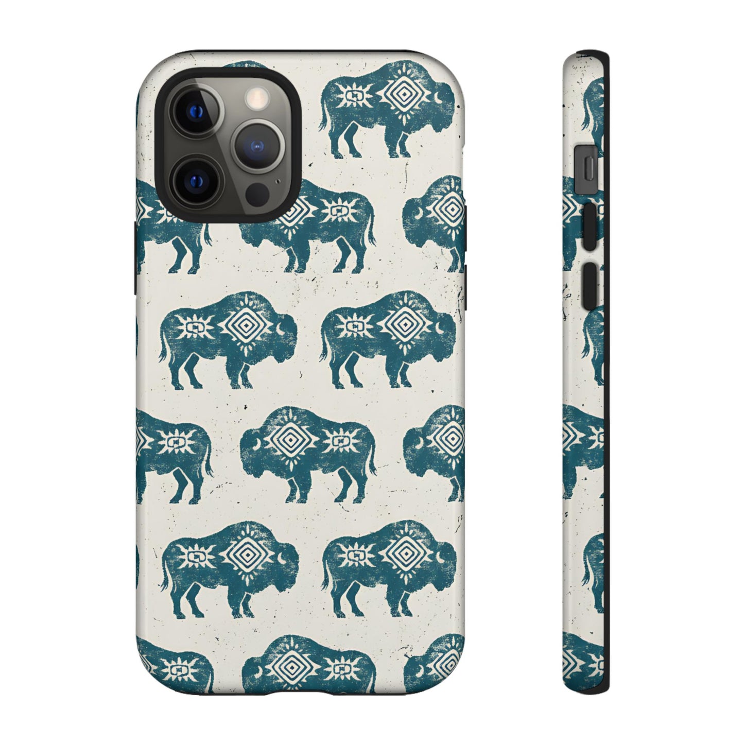 Teal Aztec Buffalo Tough Case