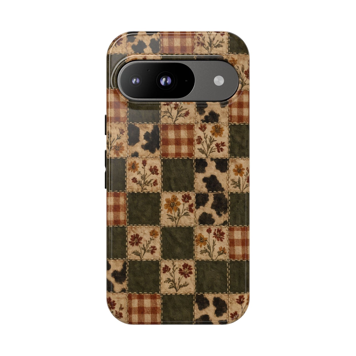Autumn Plaid Patchwork Tough Case