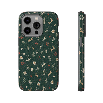 Antler Daisies Evergreen Tough Case