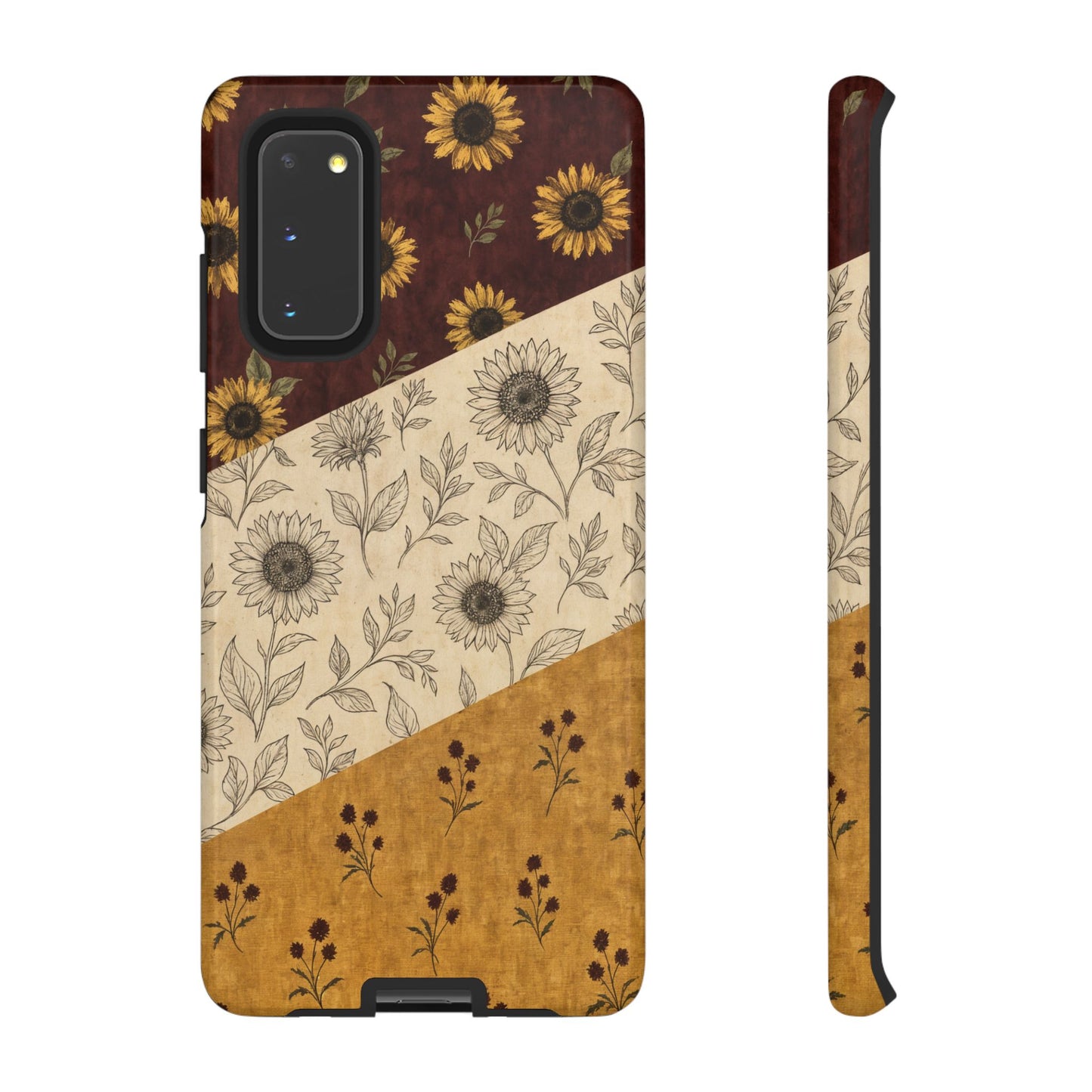 Sunflower Burgundy Swaths Tough Case