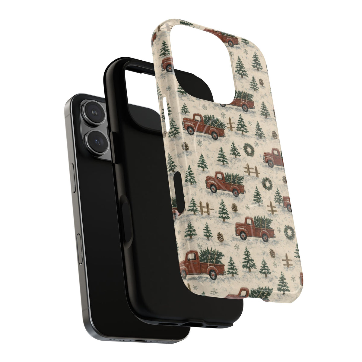 Red Truck Tree Farm Magnetic Case