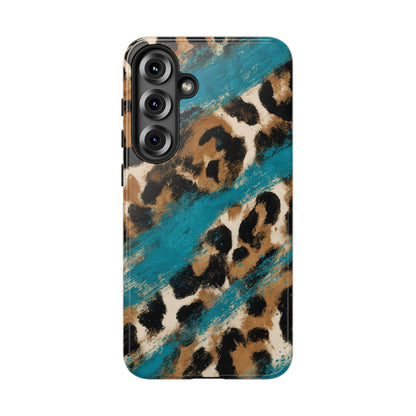 Turquoise Leopard Tough Case
