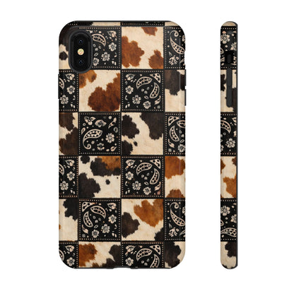 Cowhide Bandana Checkered Tough Case