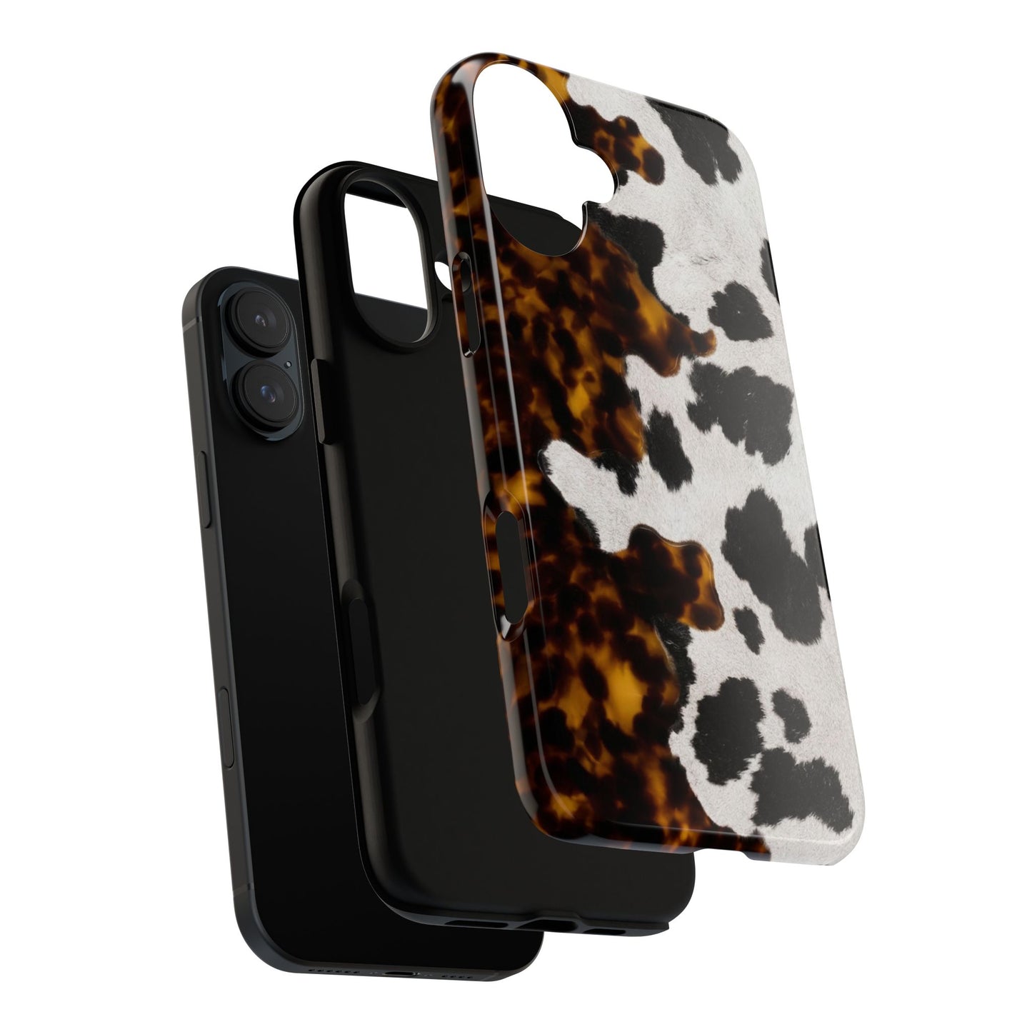 Tortoiseshell + Cowhide Tough Case