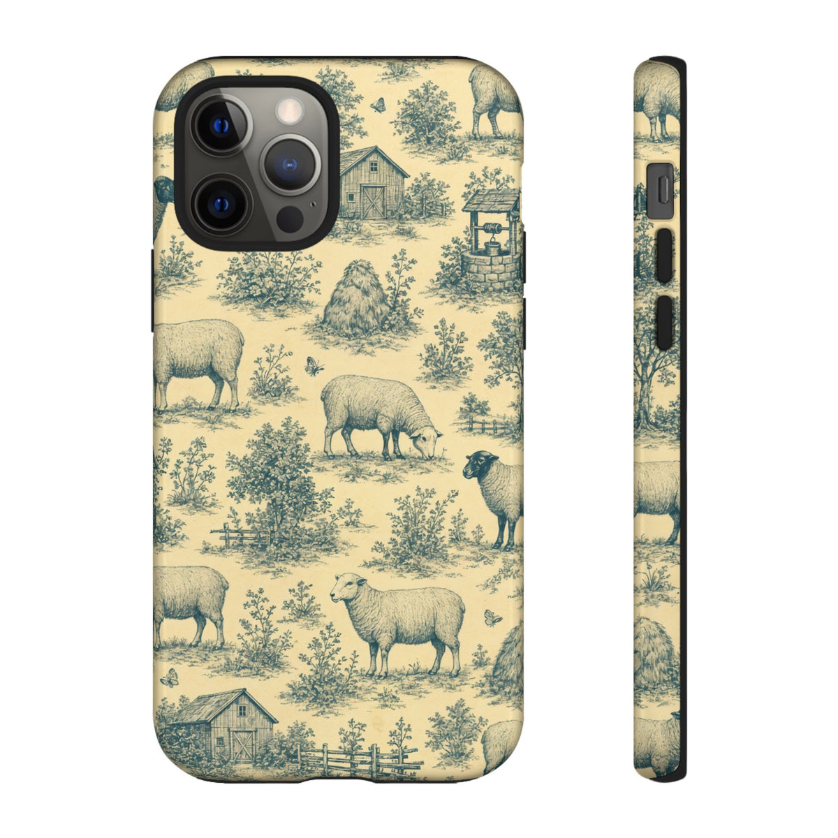 Sheep Toile Tough Case
