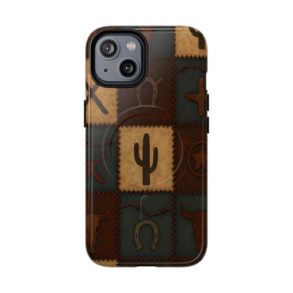 Western Icon Quilt Magnetic Case