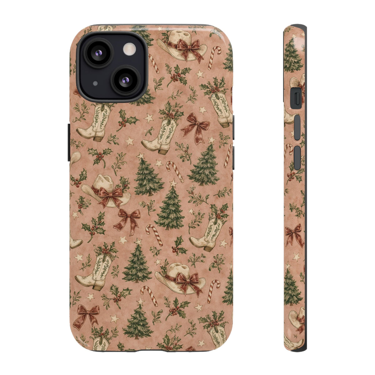 Pink Cowgirl Christmas Tough Case