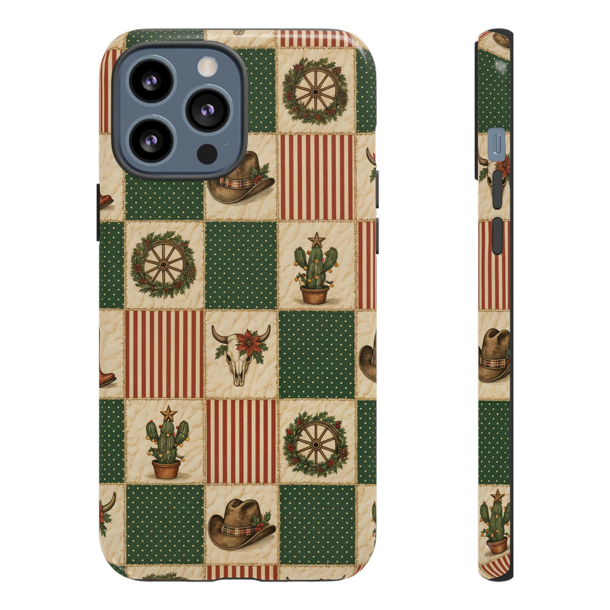 Western Christmas Sampler Tough Case