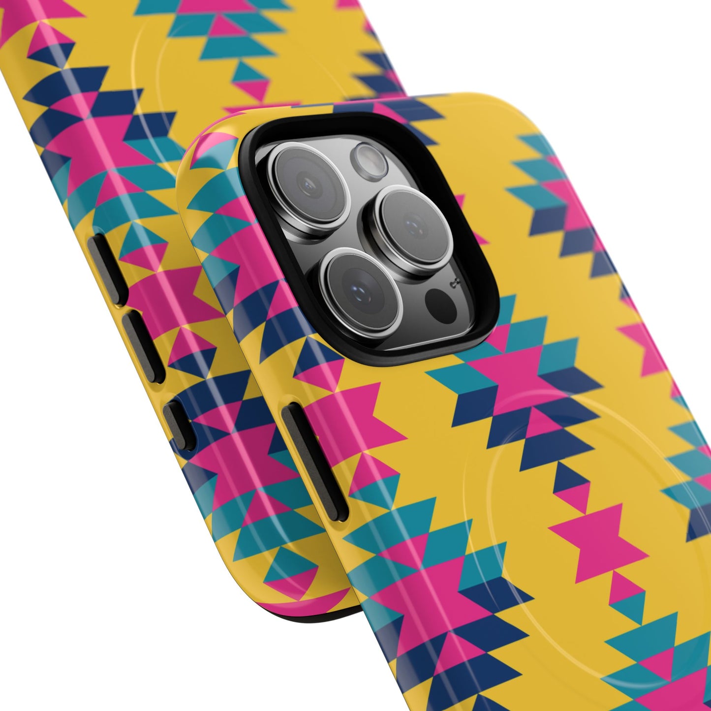 Yellow Pink Aztec Magnetic Case