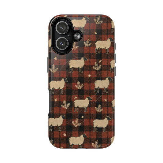 Plaid Sheep Magnetic Case