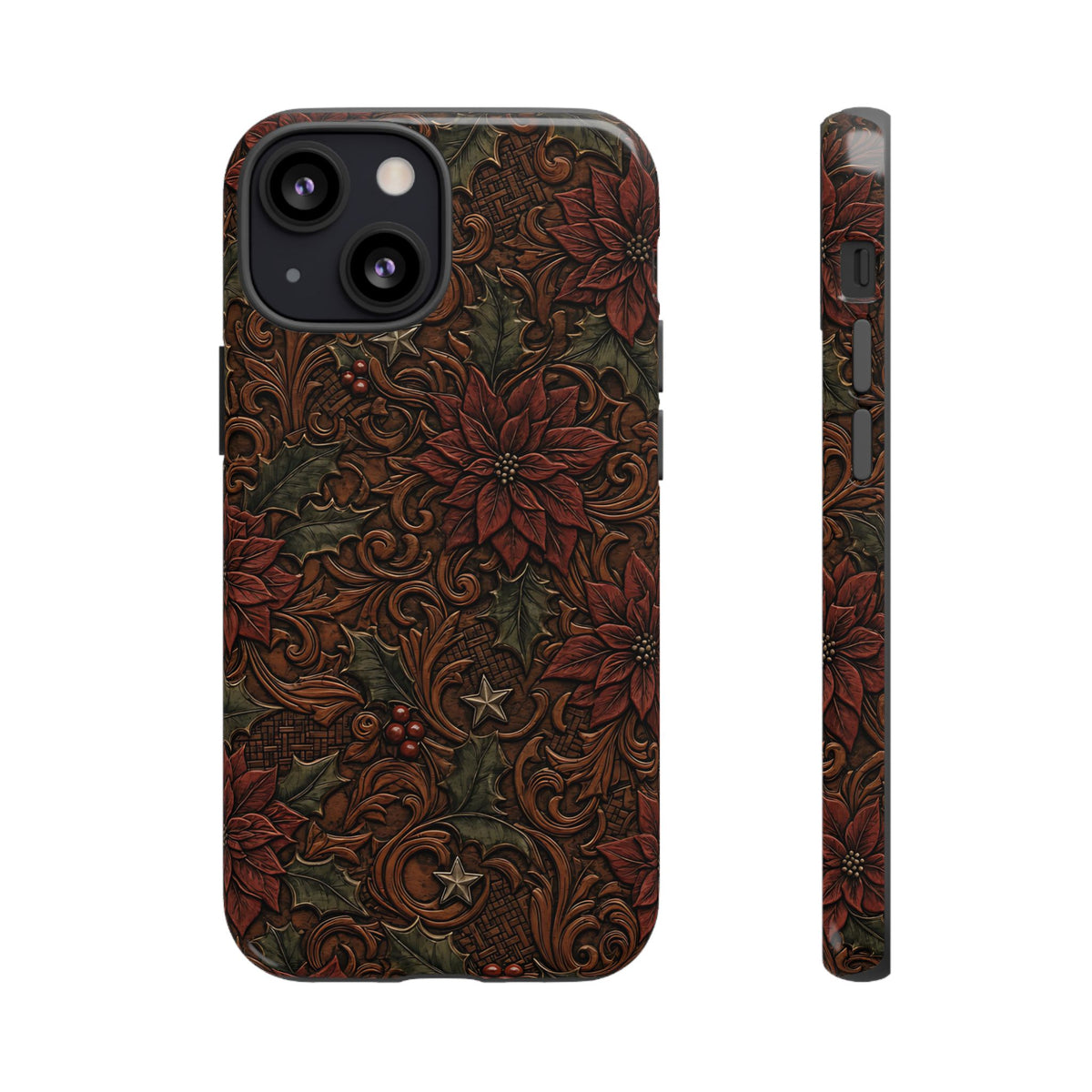 Tooled Poinsettia Tough Case