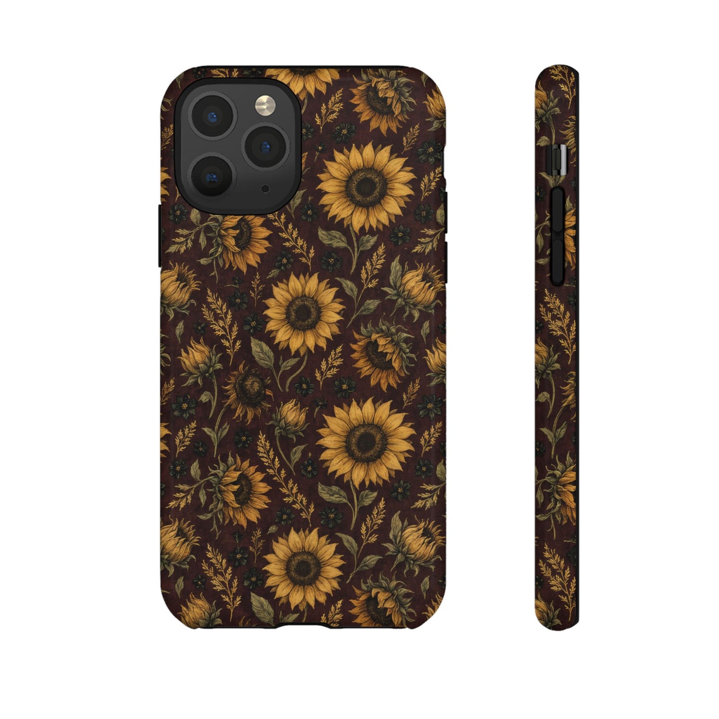 Burgundy Sunflowers Tough Case